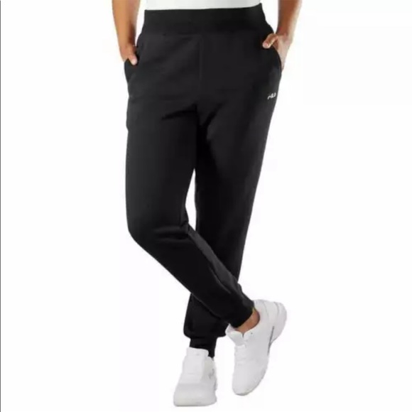 FILA Ladies' Fleece Word French Terry Drawstring Jogger - Large - Picture 2 of 4